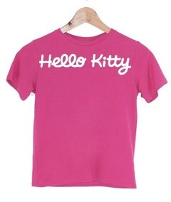 Playeras O Camiseta Hello Kitty Cara Y Logo Doble Impresion - comprar en línea