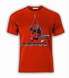 Playera Spider Man C Nombre Personalizada Movie P/fiestas - comprar en línea