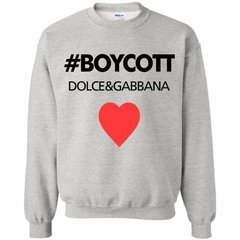 Sudadera #boycott De Dolce & Gabbana en internet