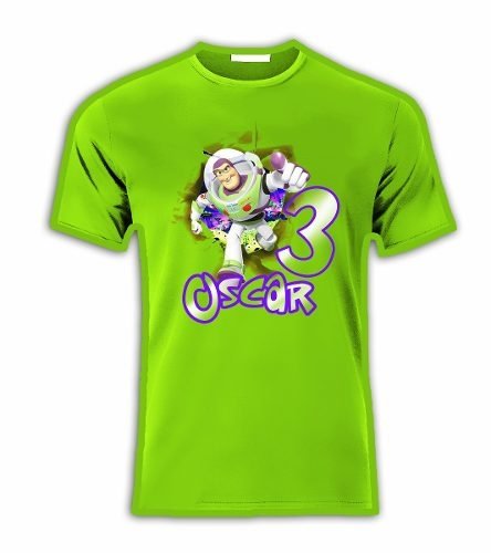 Playeras C nombre Toy Story Buzz Lightyear P Fiesta