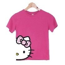 Playeras O Camiseta Hello Kitty Cara Y Logo Doble Impresion