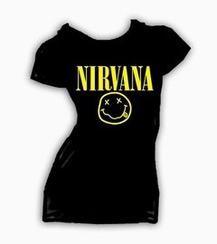 Playeras O Camiseta Nirvana Logo Kurt Cobain - tienda en línea