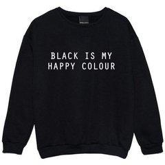 Sudadera Black Is My Happy Color - Moda Invierno Fashion