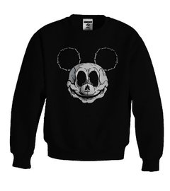 Sudadera Cara Skeleto Mickey Mouse Raton Huesos Gotico en internet