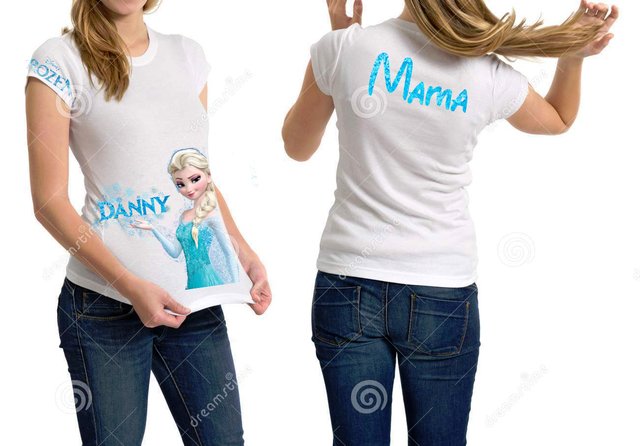 Playeras outlet frozen personalizadas