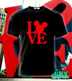 Playera o Camiseta Love Mickey mouse