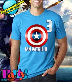 Playera Personalizada Capitan America Avengers