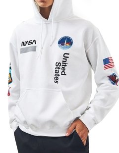 SUDADERA NASA Aeronautics Full Logos United States