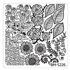 Bundle Monster Nail Art Stamping Plates- BM-S226