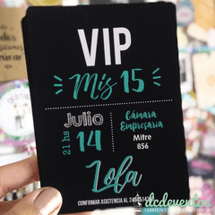 50 Invitaciones credencial VIP LOLA - DCD Eventos® - Casamientos y fiestas temáticas