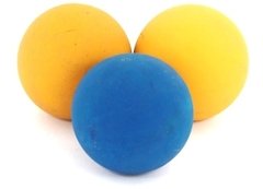Pack x 3 pelotas de goma rayadas chicas - comprar online