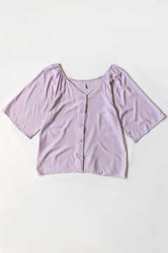 Blusa MELINDA, Blusa con mangas 3/4 con elástico