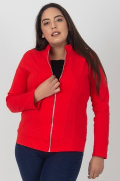 C522 Syes, Campera cuello mao con recortes, Talles grandes