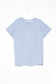 Remera Colette, Remera de algodon bordado "venice italy" - tienda online