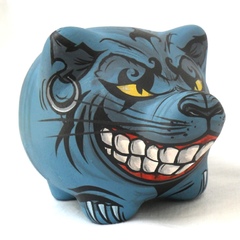 Chanchito Alcancia Evil Cheshire Cat - Gabbie Custom Art