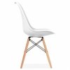 Combo Mesa Eames Madera 120 + 4 Sillas Tulip E- Alto Impacto - comprar online