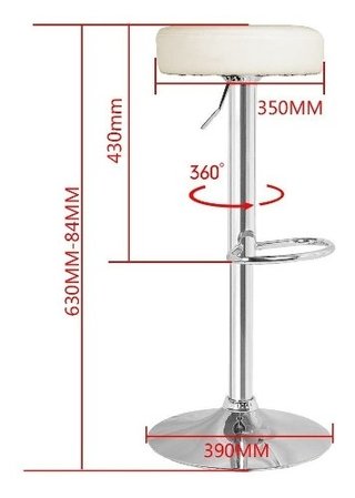 Set* 2 Banqueta Taburete Regulable Desay Atomic Alto Impacto - tienda online