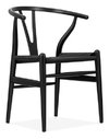 Set * 2 Silla Wishbone Hans Wegner Base Negra- Alto Impacto