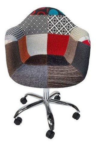 Sillon Silla Patchwork Daw Eames Bas Giratoria- Alto Impacto