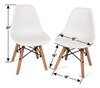 Silla Eames Kids Infantil Niños Base Madera 1 - Alto Impacto en internet