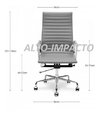 Sillon Aluminum Oficina Diseño Moderno Eames - ALTO IMPACTO Home + Office