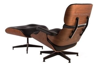 Sillón Poltrona Relax Eames Lounge Chair Miller Ottoman - tienda online