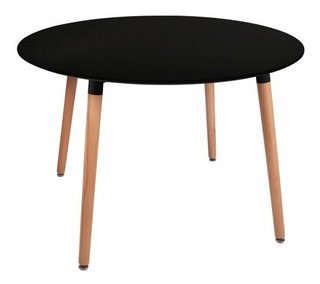 Mesa Eames Madera Redonda Laca Cocina Comedor- Alto Impacto - comprar online