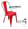 Set * 4 Silla Tolix Negra Pauchard Promo !- Alto Impacto en internet