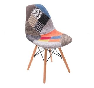 Set Mesa Eames 80 Cm + 4 Silla Patchwork - Alto Impacto - tienda online
