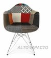 Sillon Silla Patchwork Dar Eames Tapizada - Alto Impacto