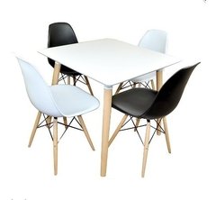 Combo Mesa Eames 80 Cm + 4 Silla Dsweames - Alto Impacto