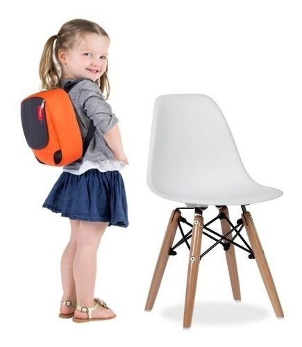 Silla Eames Kids Infantil Niños Base Madera 1 - Alto Impacto