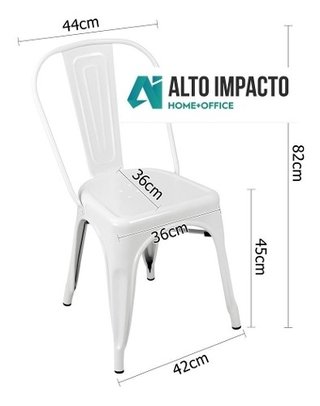 Set * 4 Silla Tolix Metalica Pauchard Promo- Alto Impacto - ALTO IMPACTO Home + Office