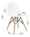 Combo Mesa Metalica 120 + 4 Silla Eames Dsw - Alto Impacto- - ALTO IMPACTO Home + Office