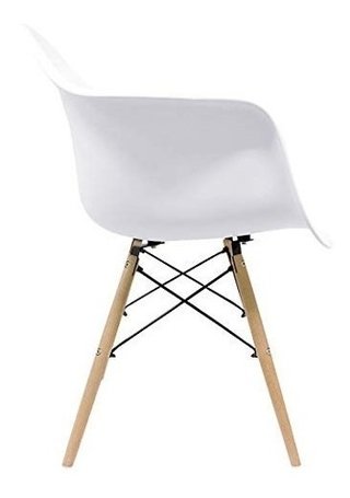 Set X 2 Sillon Silla Eames Daw Abs Base Madera Negro- Alto Impacto - comprar online