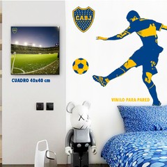 Vinilo para Pared, Figura Boca Juniors