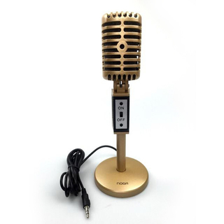 Microfono PC NOGA RETRO Multimedia Gold MIC-2030