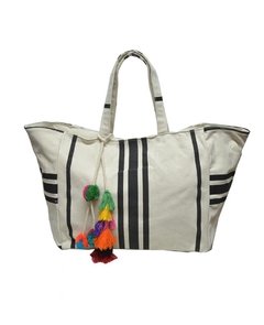 BOLSO DE ALGODON A RAYAS - comprar online