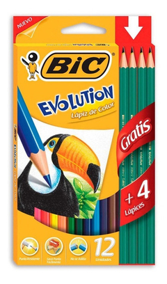 Lápices de color BIC x 12 - comprar online