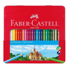 Lápices Faber Castell Lata x 24 colores