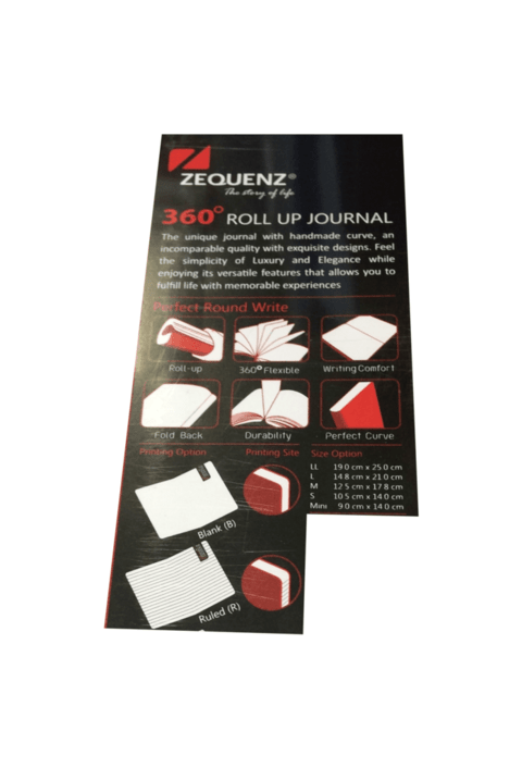 Caderno 360 - Zequenz 21x14,8 140 folhas - folha branca - Capa vermelha - comprar online