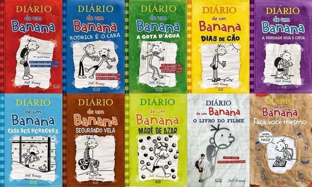 livro diario de um banana, todas as edições.