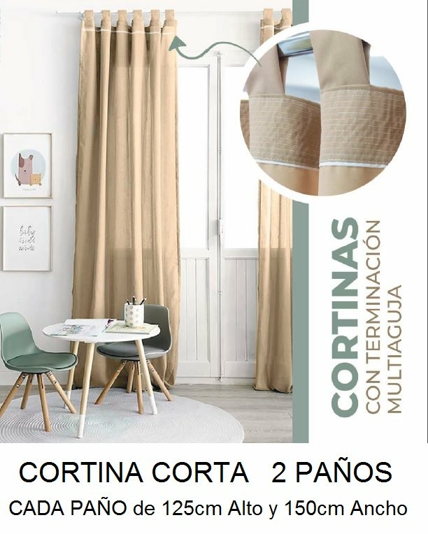 Cortina Tela Blackout Textil Para Living Dormitorio A Medida