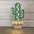 Cartel luminoso “Cactus mediano”