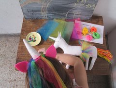 kit para decorar y coser tu unicornio mamina - tienda online