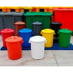 Cesto de Lixo Redondo com Tampa - 60 litros - Universo dos Plásticos - Cuiabá-MT