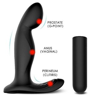 Estimulador de próstata Zeus com vibração recarregável
