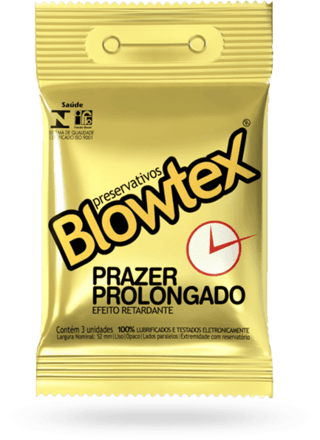 Preservativo / Camisinha Blowtex Prazer Prolongado - 3 Unid.