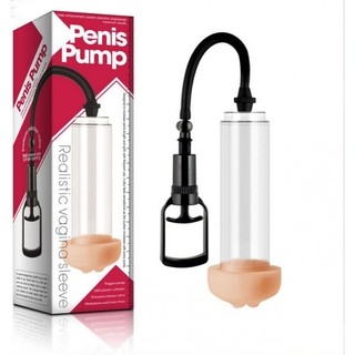 Bomba Peniana Pump com Sistema de Alavanca e vagina para penetração - VIPMIX - BB003