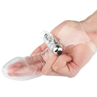 Capa Para Dedos Com Estimulador Clitoriano e Cápsula Vibratória com 10 vibrações - CA002